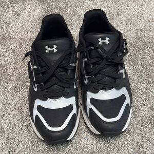 Under Armour Black and White Sneakers